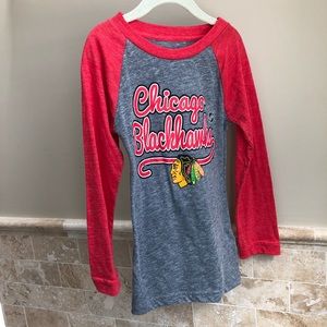 Chicago Blackhawks girls long sleeved  T-shirt